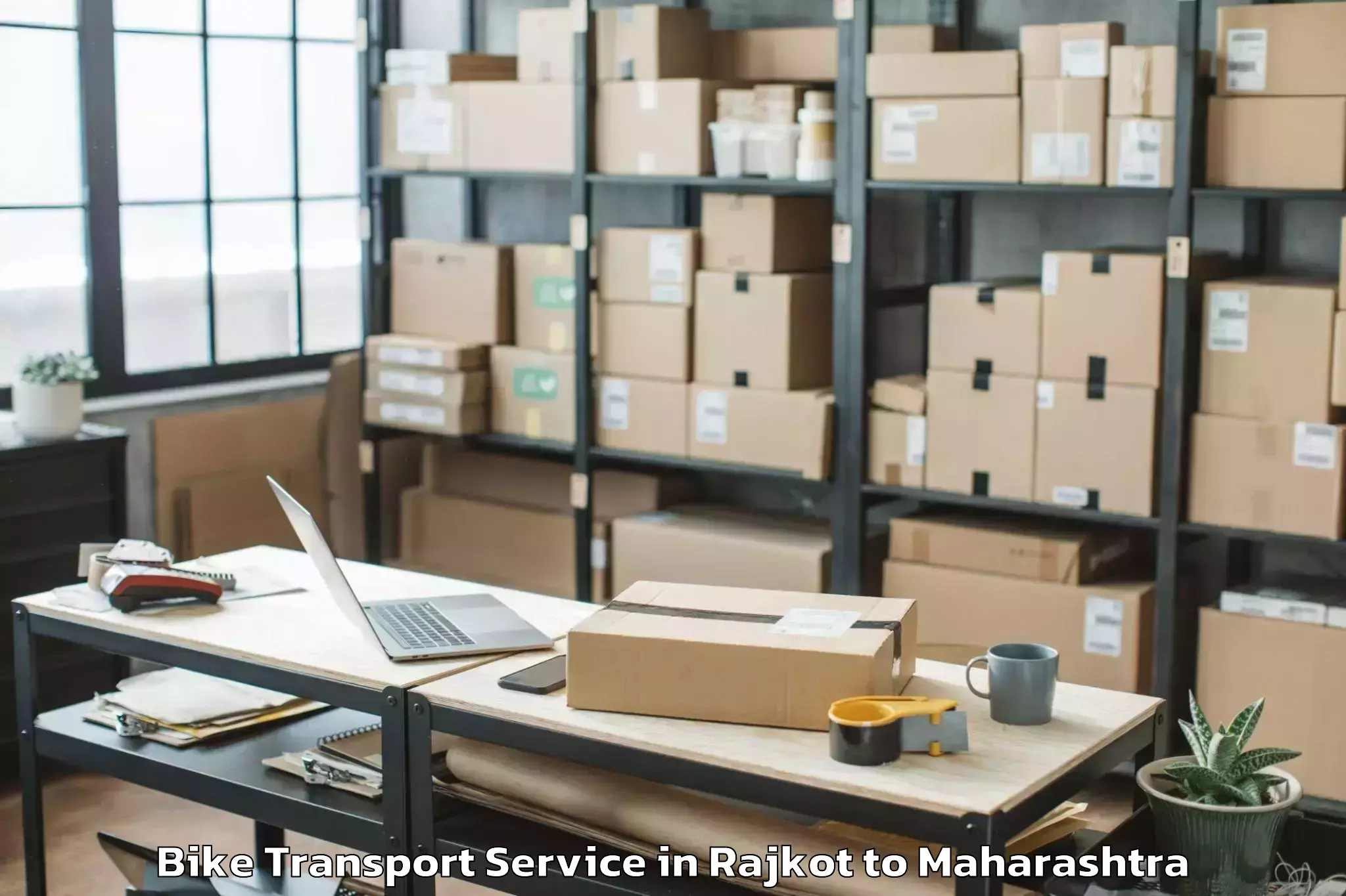 Leading Rajkot to Mhaswad Bike Transport Provider